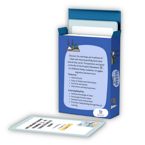 SEERAH QUIZZ CARDS ISLAM KNOWLEDGE FOR YOUNG KIDZ
