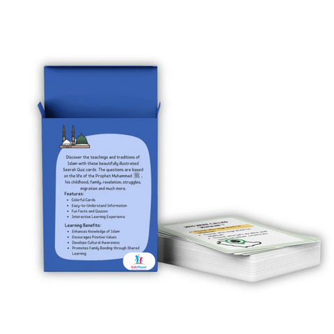 SEERAH QUIZZ CARDS ISLAM KNOWLEDGE FOR YOUNG KIDZ