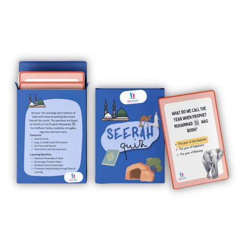 SEERAH QUIZZ CARDS ISLAM KNOWLEDGE FOR YOUNG KIDZ