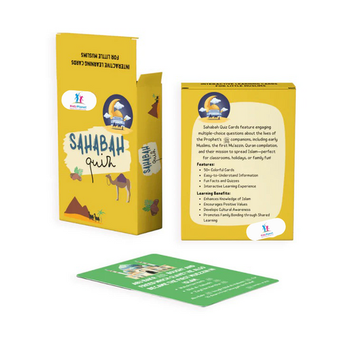 SAHABAH QUIZZ CARDS ISLAM KNOWLEDGE FOR YOUNG KIDZ