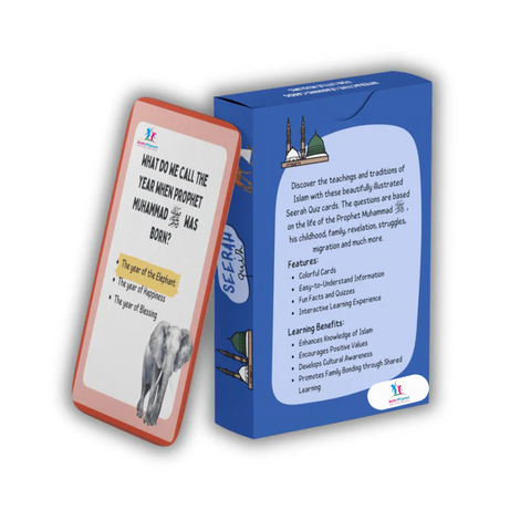 MUHAMMAD ﷺ QUIZ BUNDLE SEERAH, HADITH, SAHABAH & SAHABIYAT QUIZ CARDS ISLAM KNOWLEDGE FOR YOUNG KIDZ