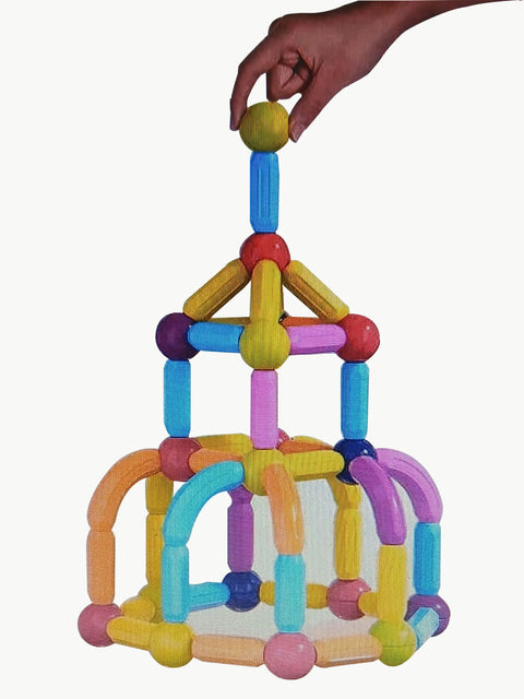 MAGNEETIC BUILDING BLOCKS GEAR TOY (83 pcs)