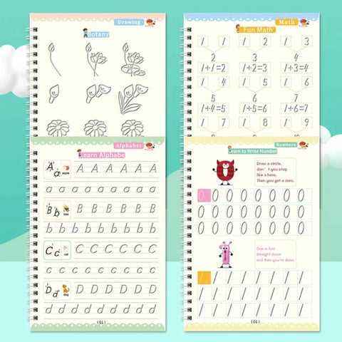 Reusable Tracing Handwriting Kids Magic Book