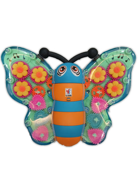 TRANSPARENT BUTTERFLY WITH LIGHTNING & MUSIC