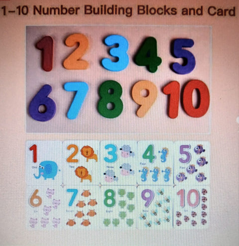 WOODEN MATHMETICAL ENLIGHTENMENT CARD GAME FOR KIDS