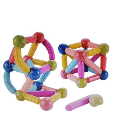 MEGNETIC BAR BUILDING BLOCKS 64 PCS