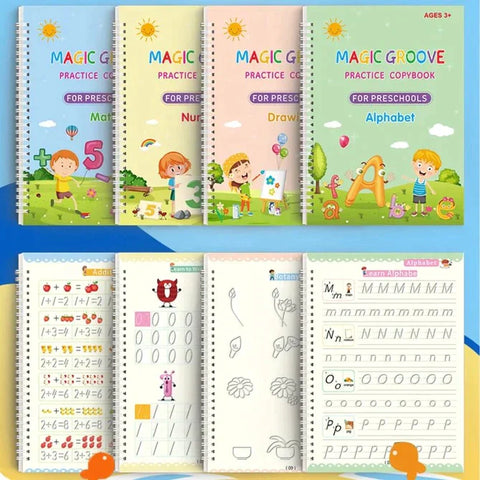 Reusable Tracing Handwriting Kids Magic Book