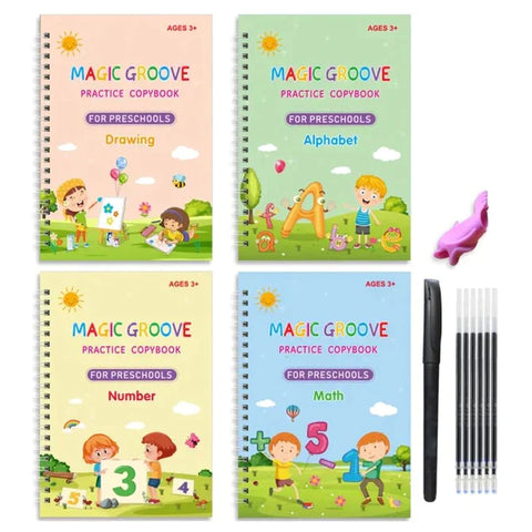 Reusable Tracing Handwriting Kids Magic Book